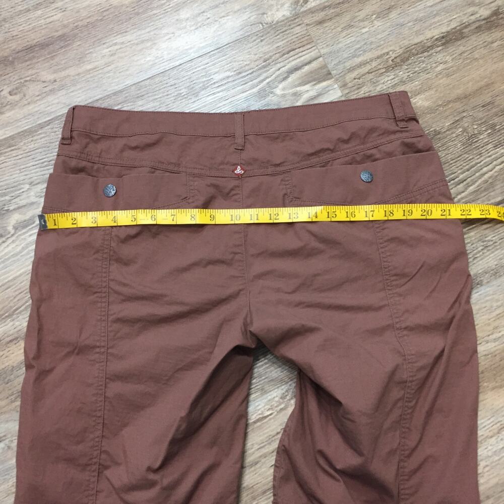 PrAna Outdoor Hiking Bermuda Shorts 14 Brown Organic Cotton Granolagirl Earthy - Picture 8 of 9